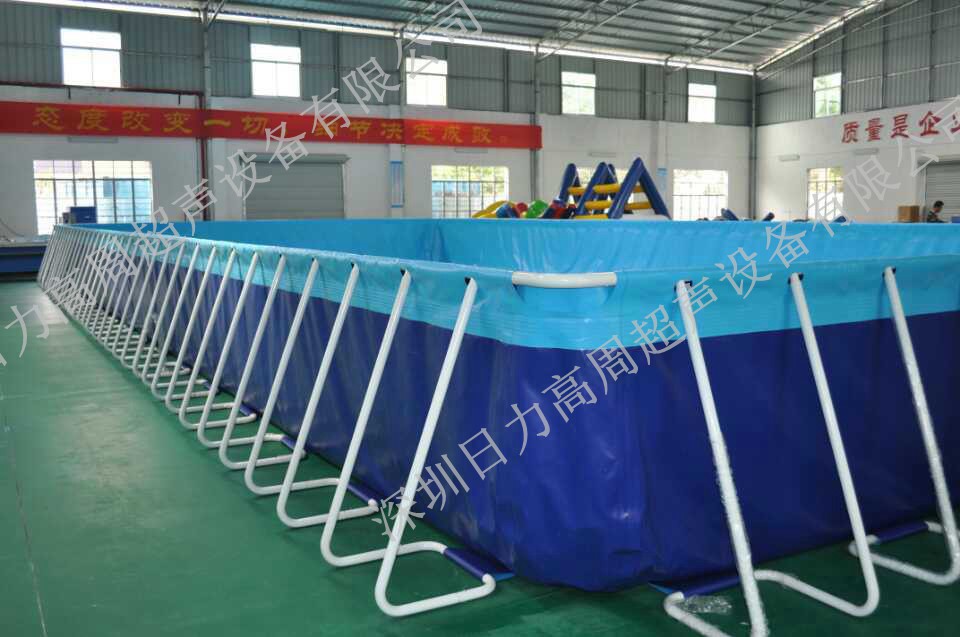 行走式帆布，支架泳池樣品